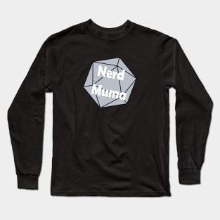 Nerd Muma Dice (blue) Long Sleeve T-Shirt